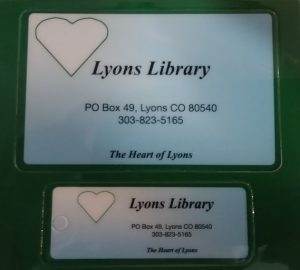 Lyons Library card