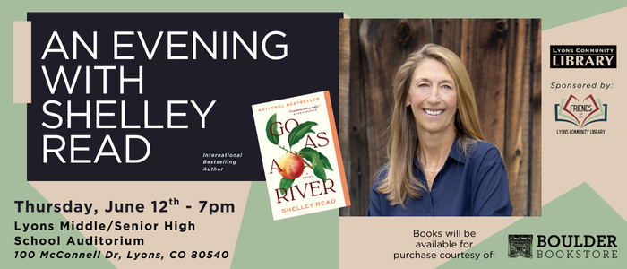 Evening with Shelley Read 6/12 at 7pm Lyons Middle Senior High School