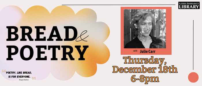 Bread and poetry dec Bread & Poetry Dec. 18th 6-8pm
